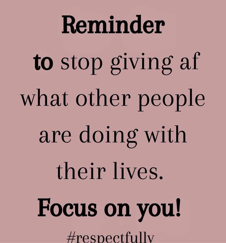 +FOCUS ON YOURSELF +