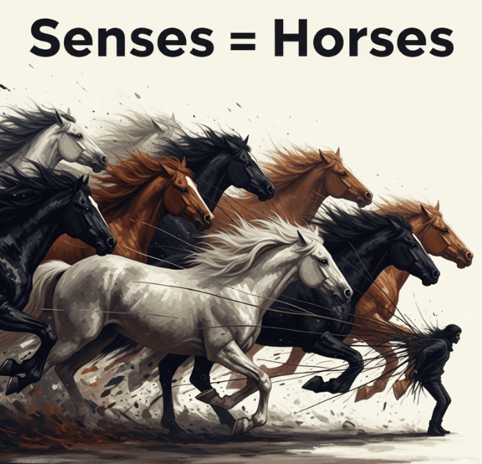 Senses = Horses