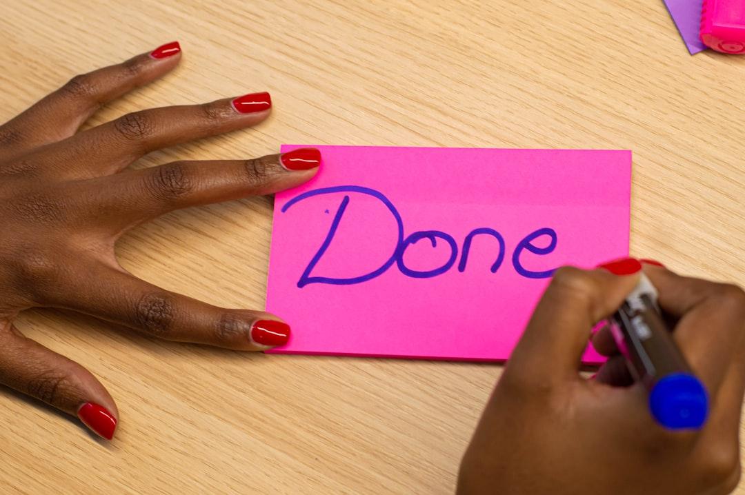 The "Done For Today" List