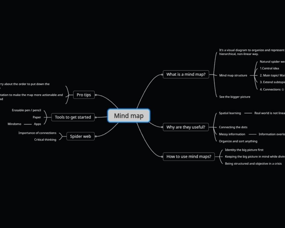 Mind Map: See the Bigger Picture